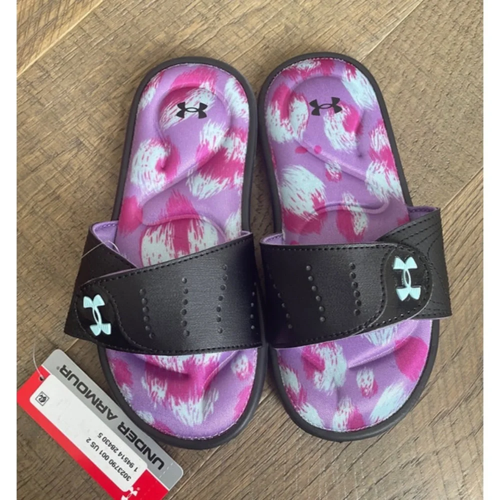 UA Youth Velcro Slides